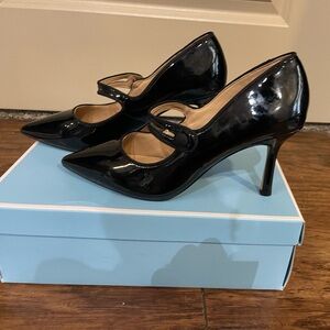 Draper James Black Patent Heels